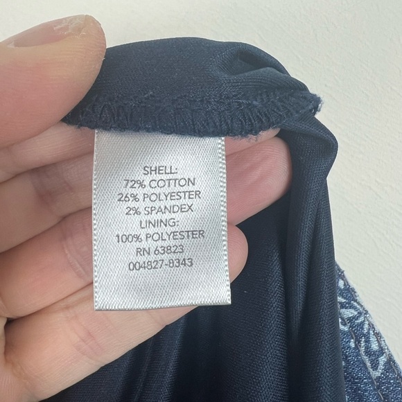 Denim Skort Medallion Print Mini Skirt Boho Festival Bohemian 4 Moroccan India - Picture 11 of 12